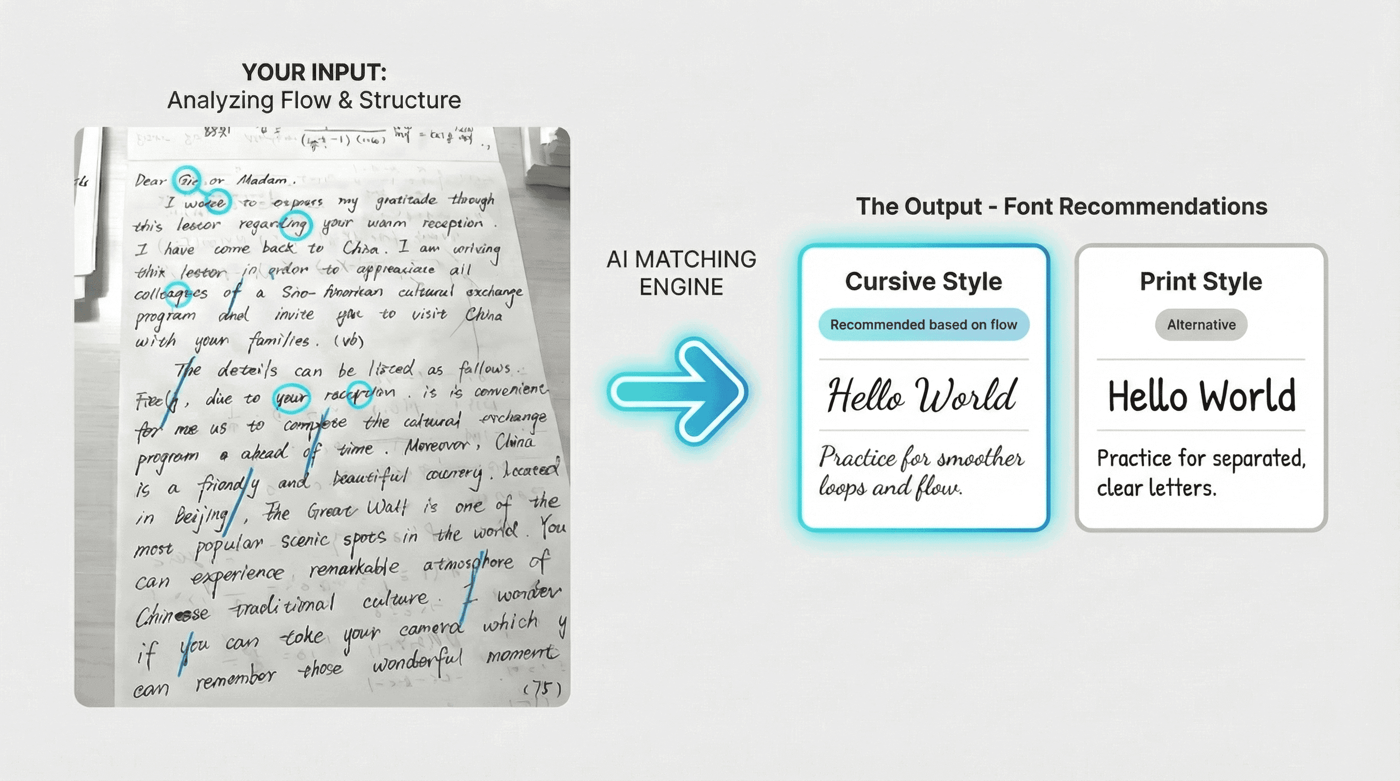 font selection in report