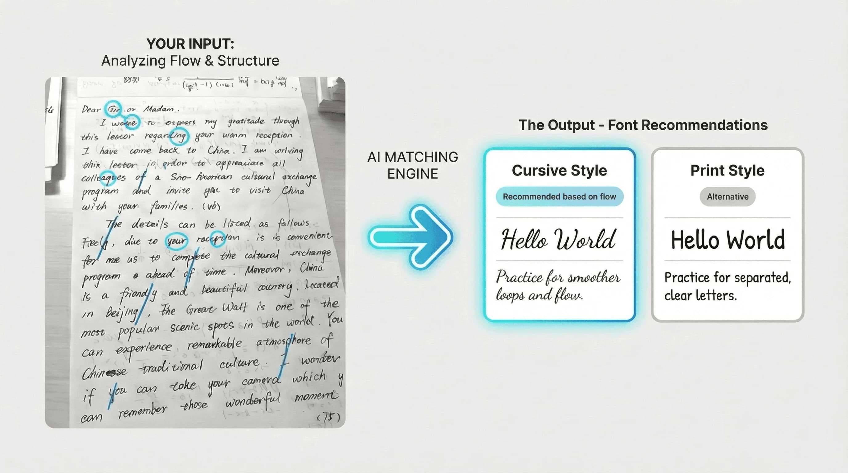 font selection in report