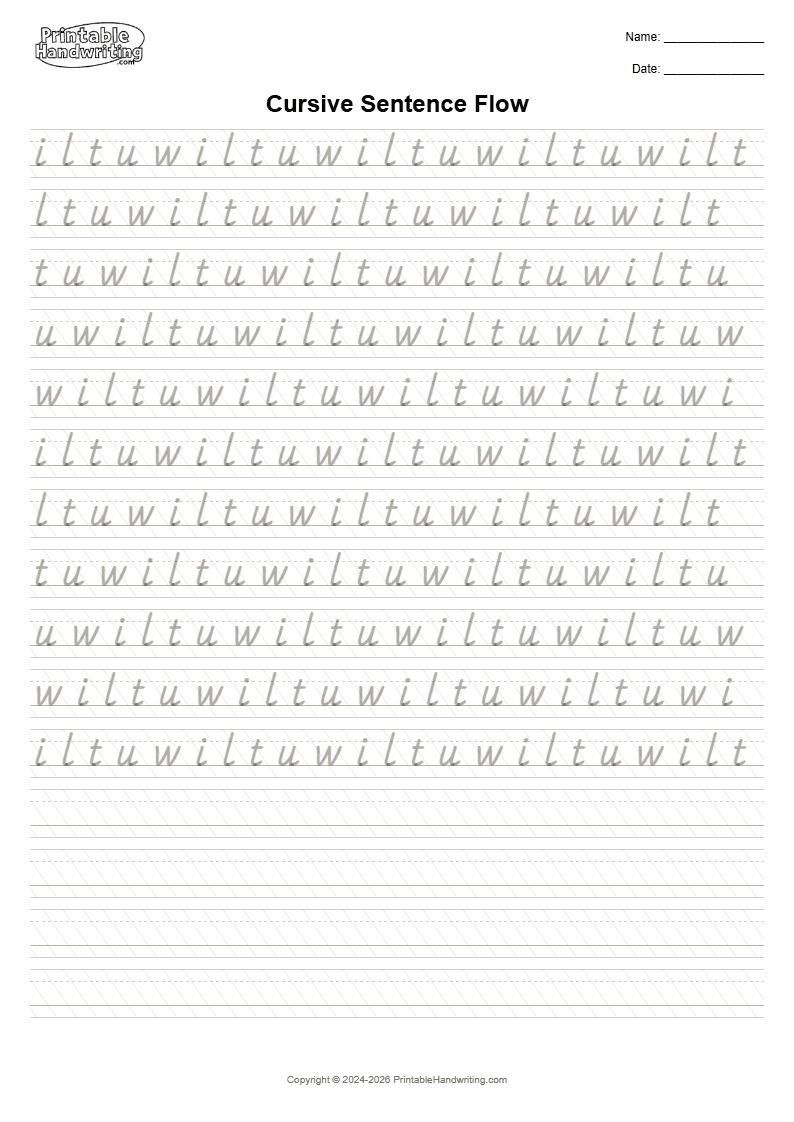 Cursive Connections Foundation Pack cursive cover showing keep entry and exit movement, connection height, word separation, and slant reasonably repeatable across short patterns, words, and complete sentences