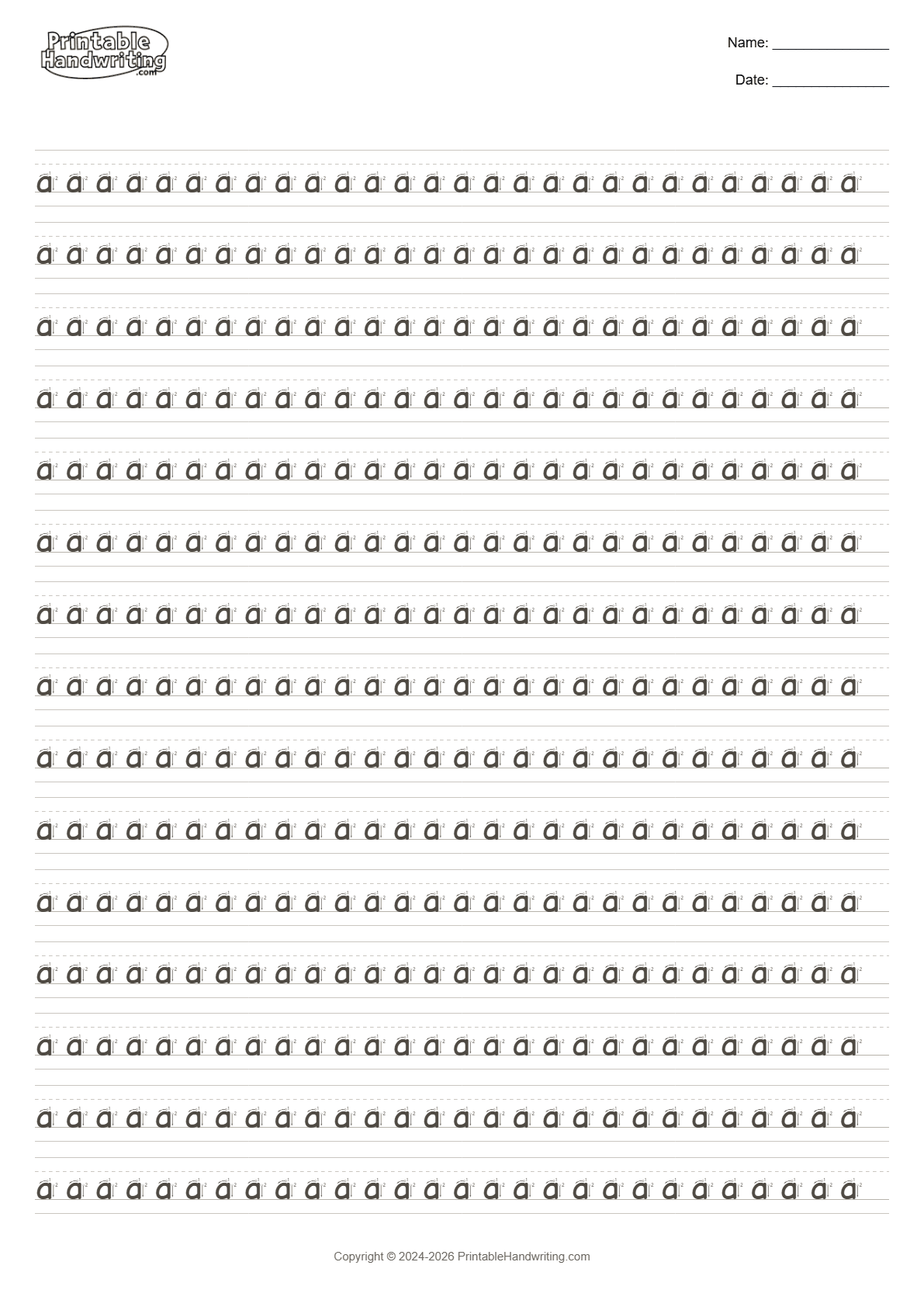 Lowercase Alphabet Formation Pack alphabet formation cover showing keep lowercase letter size, position, ascenders, and descenders more repeatable by practising one letter at a time