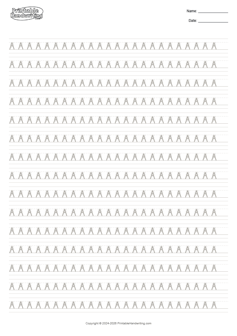 Uppercase Alphabet Formation Pack alphabet formation cover showing make capital-letter height, width, baseline position, and major direction changes more repeatable by practising one uppercase letter at a time